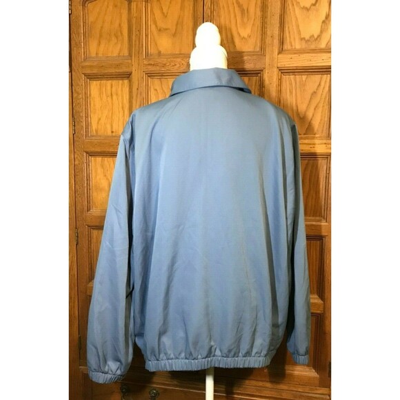 ALFRED DUNNER Womens size 20 Jacket Button Up Elastic Waist/Cuffs Blue Butterfly - Picture 4 of 6